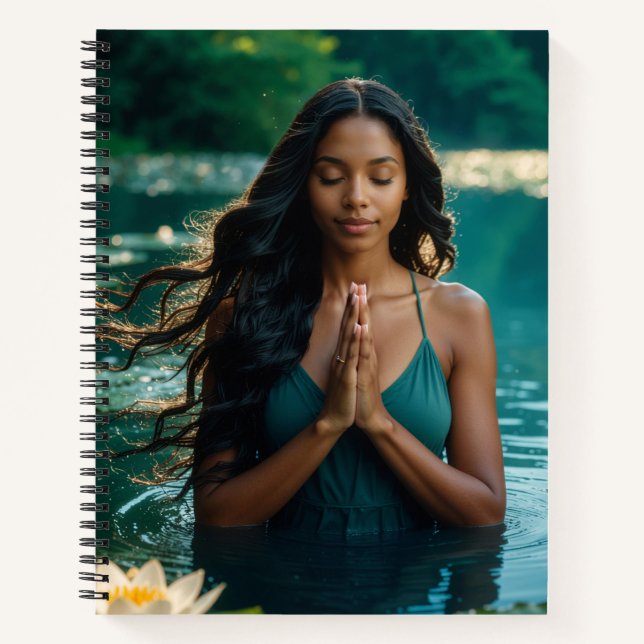 YOGA - MEDITATION - CARPE DIEM - WELLNESS NOTEBOOK (Front)