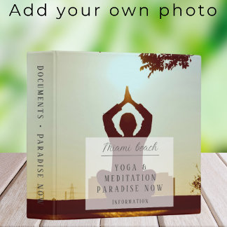 Yoga meditation centre school binder