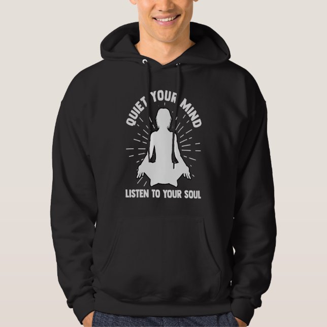 Yoga Meditation Exercise Stretch Gym Hoodie (Front)