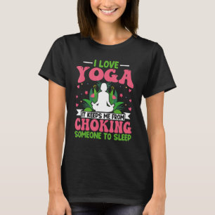 Yoga Meditation - I Love Yoga Lotus Flower Zen Yog T-Shirt