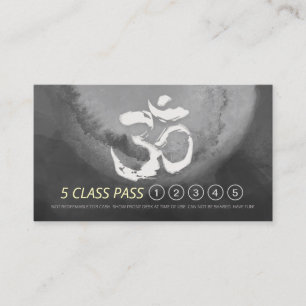 Yoga Meditation Instructor 5 Class Pass Loyalty OM