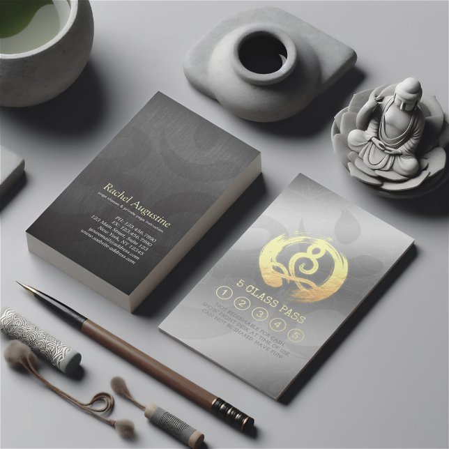 Yoga Meditation Instructor 5 Class Pass OM Loyalty Card (Creator Uploaded)