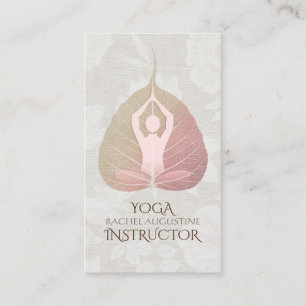 YOGA Meditation Instructor Appointment Bodhi Leaf Card