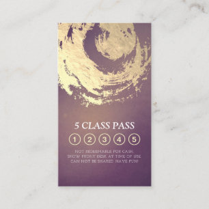Yoga Meditation Instructor Class Pass Loyalty Card
