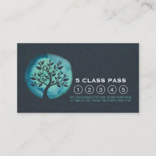 Yoga Meditation Instructor Class Pass Loyalty Card