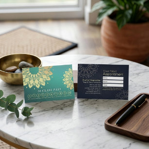 Yoga Meditation Instructor Class Pass Loyalty Card