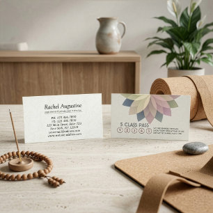 Yoga Meditation Instructor Class Pass Loyalty Card