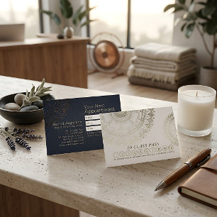 Yoga Meditation Instructor Class Pass Loyalty Card