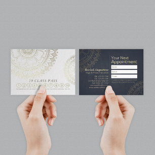 Yoga Meditation Instructor Class Pass Loyalty Card