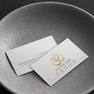 Yoga Meditation Instructor Class Pass Loyalty Card