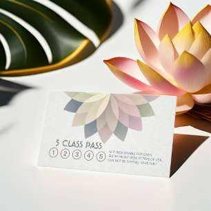 Yoga Meditation Instructor Class Pass Loyalty Card