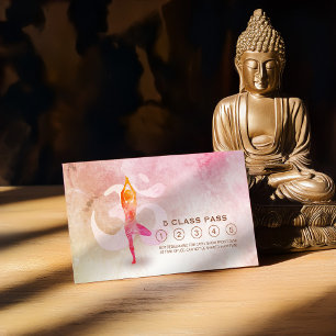 Yoga Meditation Instructor Class Pass Loyalty Card