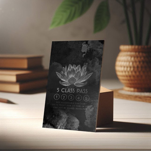 Yoga Meditation Instructor Class Pass Loyalty Card (Creator Uploaded)