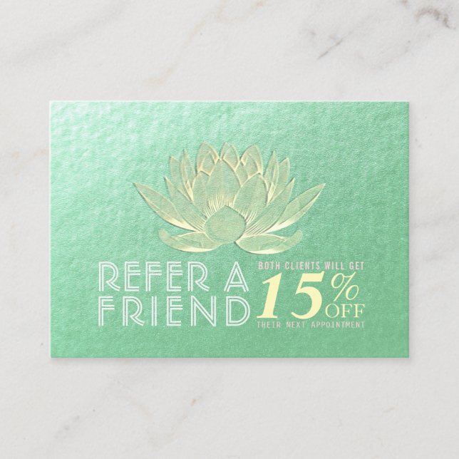 YOGA Meditation Instructor Gold Lotus Referral (Front)