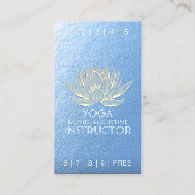 YOGA Meditation Instructor Loyalty Punch Lotus (Front)