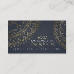 YOGA Meditation Instructor Loyalty Punch Mandala