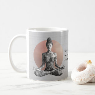 Yoga Meditation Instructor Reiki Master Lotus Pose Coffee Mug