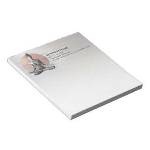 Yoga Meditation Instructor Reiki Master Lotus Pose Notepad