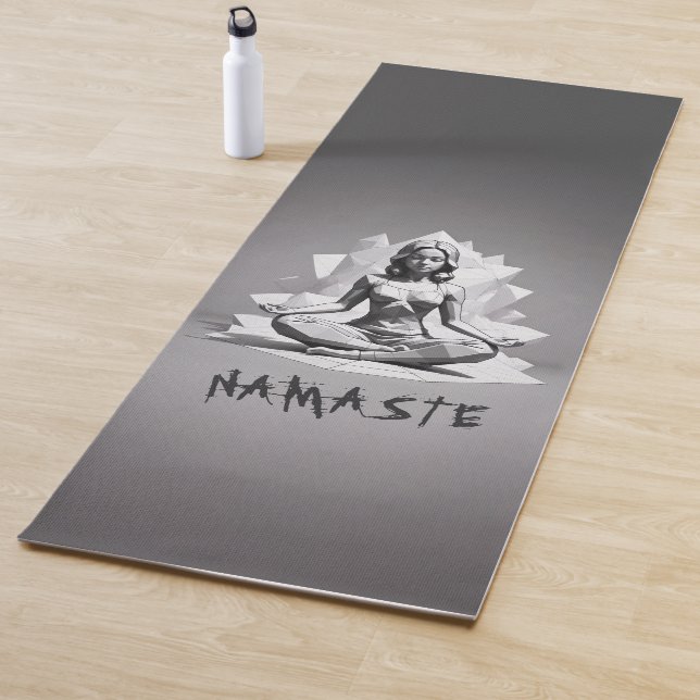 Yoga Meditation Instructor Reiki Master Low Poly Yoga Mat (In Situ)
