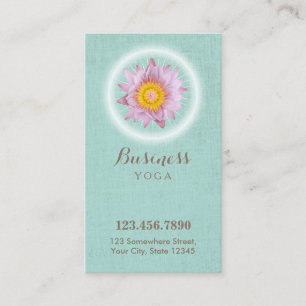 Yoga & Meditation Lotus Flower Mint Linen Loyalty
