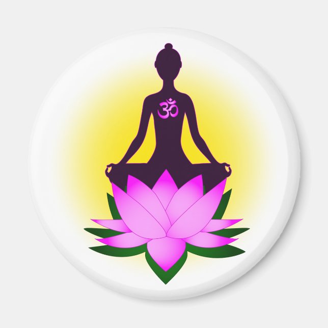 Yoga meditation magnet (Front)