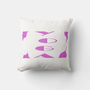 Yoga meditation relaxation pale purple white yoga  throw pillow