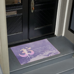 Yoga Meditation Tree Pose Quotes Welcome Doormat