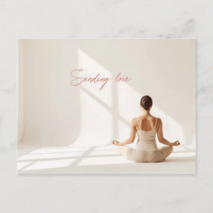 Yoga Meditation Valentine’s Day Card Sending Love