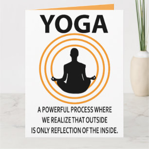Yoga Meditation Yoga Greeting Card