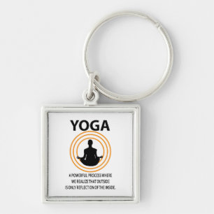 Yoga Meditation Yoga Keychain