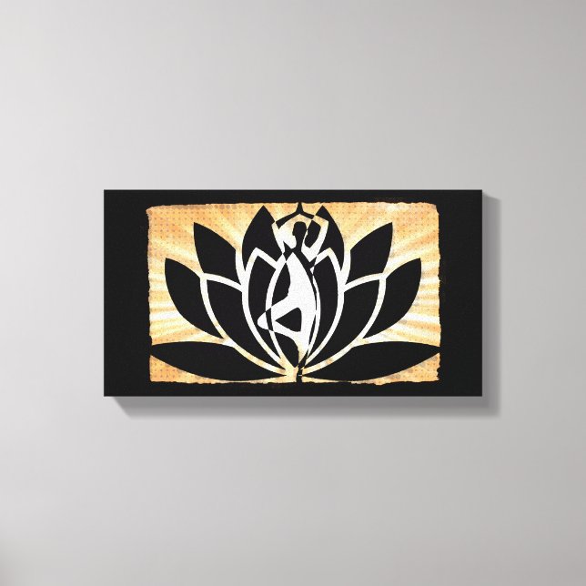 Yoga Meditation Zen Canvas Wall Art (Front)