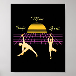 Yoga Mind Body Spirit Poster