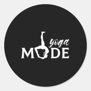 Yoga Mode Spirituality Meditate Meditation Spiritu Classic Round Sticker