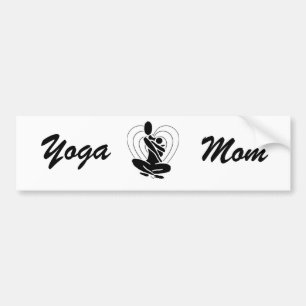 Yoga Mom bumper sticker