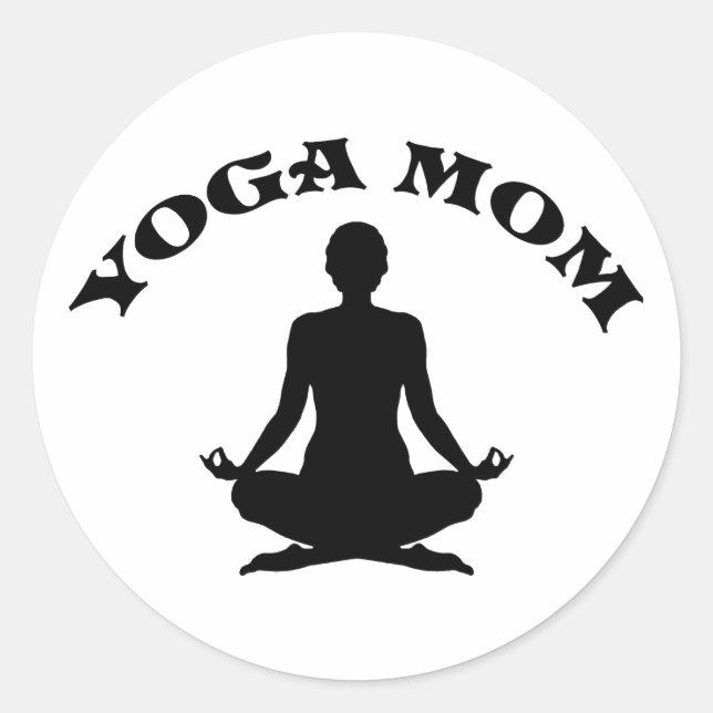 Yoga Mom Classic Round Sticker (Front)
