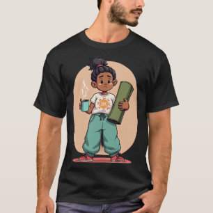 Yoga Mom Coffee Addict T T-Shirt