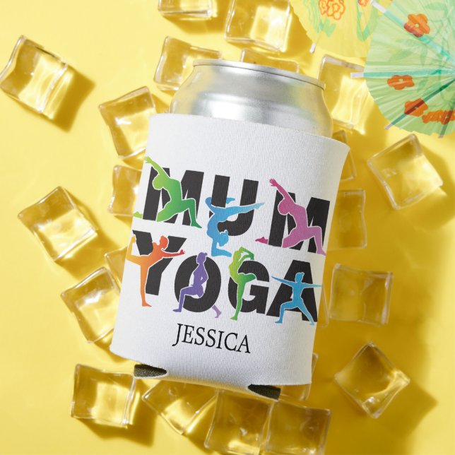 Yoga Mom Meditation Hobby Cute Mom Can Cooler (In Situ Summer)