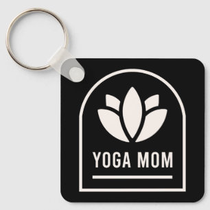 Yoga mom yogi mother keychain