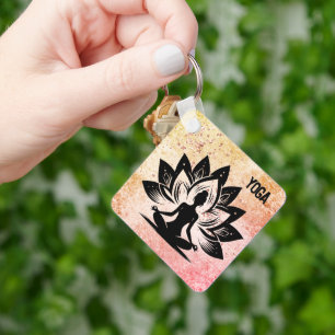 Yoga Mood Magnet Keychain