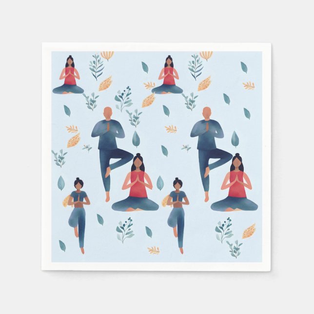Yoga Mood  Napkin (Front)