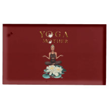 Yoga Mother with white water lily      