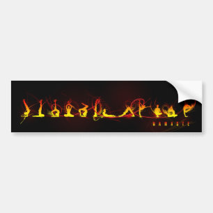 Yoga move bumper sticker