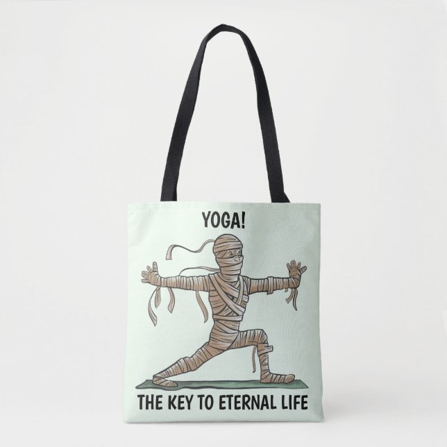 Yoga Mummy  Tote Bag (Front)