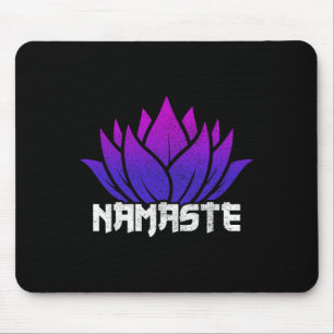 Yoga Namaste Buddha Lotus Flower Buddhism Yogi Bud Mouse Pad