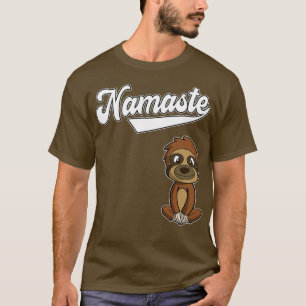 Yoga Namaste Sloth Meditate Healthy Life T-Shirt