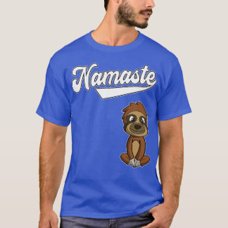 Yoga Namaste Sloth Meditate Healthy Life T-Shirt
