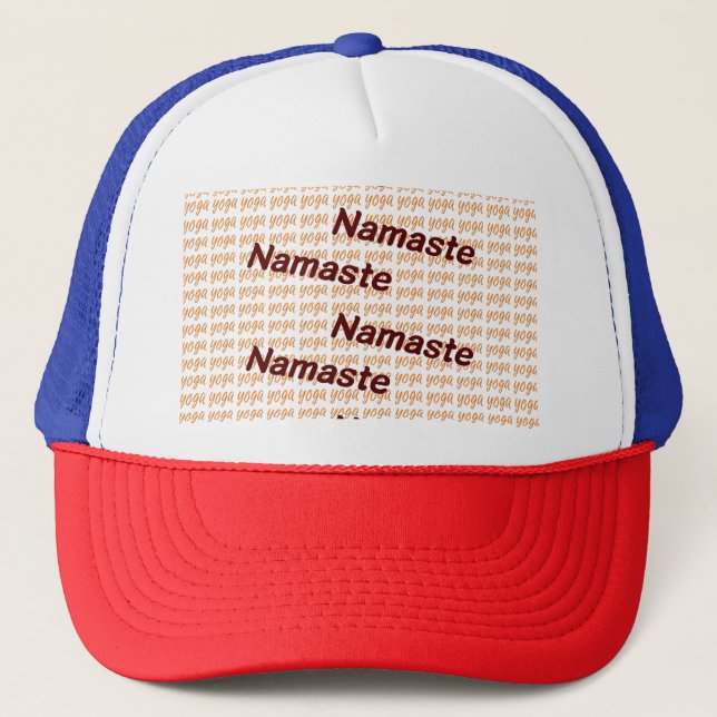 Yoga Namaste Trucker Hat (Front)
