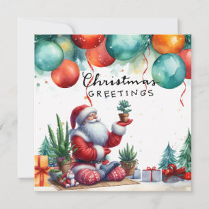 Yoga Noël Père Noël Poster une invitation de fête