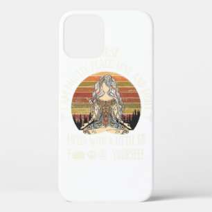Yoga Nurse I'm Mostly Peace Love and Light iPhone 12 Case