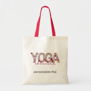 Yoga Obsessed Personalized Tote Bag